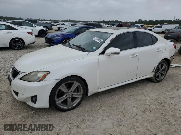 2012 Lexus IS 250 with VIN JTHBF5C28C5167519, listed as a Copart auction lot 51755455 with 265,040 mi miles and Salvage Title. Bid and sale history available at DreamBid. Image 1.