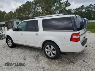 2016 Ford Expedition Max Platinum z VIN 1FMJK1LT4GEF11794, wystawiony jako Copart lot #55332795 z przebiegiem 151 060 mil mil oraz Szkoda całkowita • Salvage title. Historia ofert i sprzedaży dostępna na DreamBid. Obrazek 2.