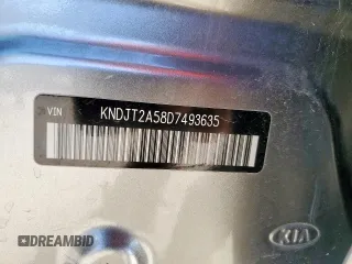 2013 Kia Soul with VIN KNDJT2A58D7493635, listed as a Copart auction lot 46540055 with 161,302 mi miles and Salvage Title. Bid and sale history available at DreamBid. Image 13.