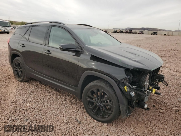 2020 GMC Terrain SLT z VIN 3GKALVEX2LL200629, wystawiony jako Copart lot #45706165 z przebiegiem 24 039 mil mil oraz Szkoda całkowita • Salvage title. Historia ofert i sprzedaży dostępna na DreamBid. Obrazek 4.