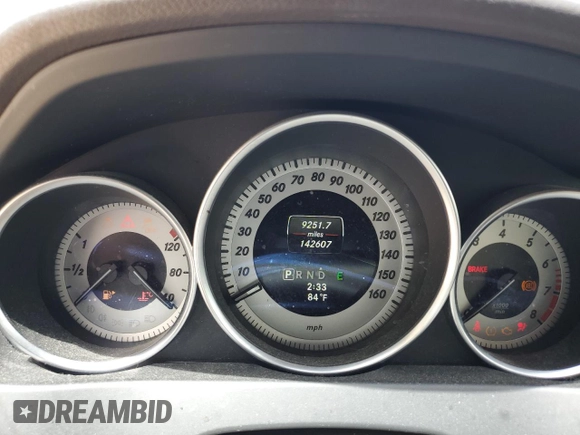 2014 Mercedes-Benz C 250 Sport with VIN WDDGF4HB7EG254898, listed as a Copart auction lot 53920835 with 142,607 mi miles and Salvage Title. Bid and sale history available at DreamBid. Image 9.