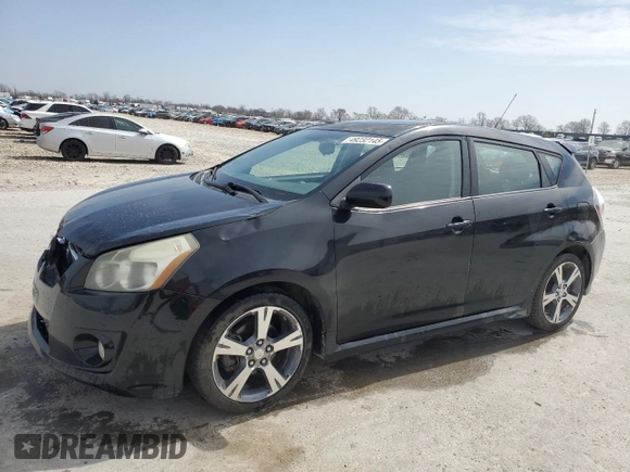 2010 Pontiac Vibe GT with VIN 5Y2SR6E00AZ400762, listed as a Copart auction lot 49232145 with 180,954 mi miles and Salvage Title. Bid and sale history available at carsss.com. Image 1.