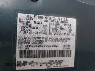 1997 Ford Explorer XL с VIN 1FMDU32E1VUC26561, выставлен на аукционе IAAI как лот 41541334 с пробегом 330 740 миль миль и . История ставок и продаж доступна на DreamBid. Изображение 9.