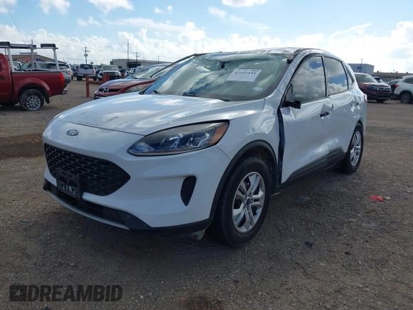 2022 Ford Escape S with VIN 1FMCU0F65NUB21535, listed as a IAAI auction lot 42557434 with 26,898 mi miles and . Bid and sale history available at DreamBid. Image 2.