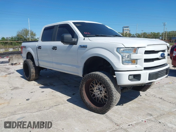 2016 Ford F-150 XLT with VIN 1FTEW1EF7GFB83167, listed as a IAAI auction lot 41676945 with 173,859 mi miles. Bid and sale history available at carsss.com. Image 1.