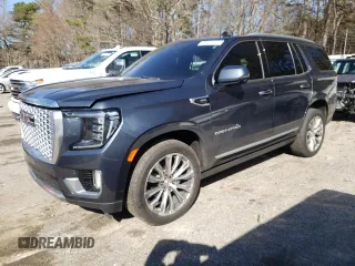 2021 GMC Yukon Denali with VIN 1GKS2DKL2MR289423, listed as a Copart auction lot 45942065 with 85,875 mi miles and Salvage Title. Bid and sale history available at carsss.com. Image 1.