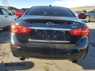 2016 Infiniti Q50 2.0t Premium with VIN JN1CV7AR4GM251873, listed as a Copart auction lot 46532635 with 90,028 mi miles and Salvage Title. Bid and sale history available at carsss.com. Image 6.