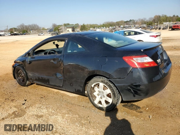 2008 Honda Civic Cpe LX with VIN 2HGFG126X8H568181, listed as a Copart auction lot 47339324 with 137,182 mi miles and Salvage Title. Bid and sale history available at carsss.com. Image 2.