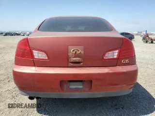 2003 Infiniti G35 w/Leather with VIN JNKCV51E63M019749, listed as a Copart auction lot 53346205 with 156,998 mi miles and Salvage Title. Bid and sale history available at DreamBid. Image 6.