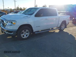 2022 Ram 1500 Big Horn with VIN 1C6RREFM6NN431903, listed as a IAAI auction lot 41377794 with 48,477 mi miles and . Bid and sale history available at DreamBid. Image 2.
