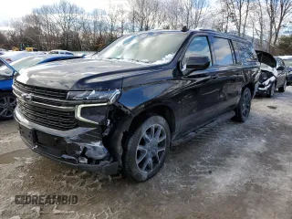 2021 Chevrolet Suburban RST with VIN 1GNSKEKD3MR426399, listed as a Copart auction lot 44674465 with 162,266 mi miles and Salvage Title. Bid and sale history available at carsss.com. Image 1.