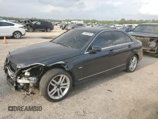 2012 Mercedes-Benz C-Class C 250 Sport with VIN WDDGF4HB5CR202574, listed as a Copart auction lot 54682525 with 95,049 mi miles and Salvage Title. Bid and sale history available at carsss.com. Image 1.