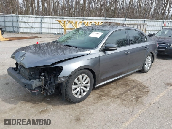 2015 Volkswagen Passat 1.8T Limited Edition with VIN 1VWAT7A31FC049502, listed as a IAAI auction lot 41833759 with 121,099 mi miles. Bid and sale history available at carsss.com. Image 2.