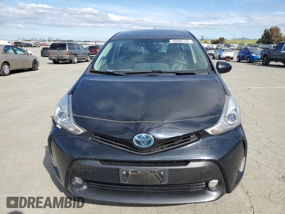 2016 Toyota Prius v Two with VIN JTDZN3EU2GJ054555, listed as a Copart auction lot 50606125 with 157,947 mi miles and Salvage Title. Bid and sale history available at carsss.com. Image 5.