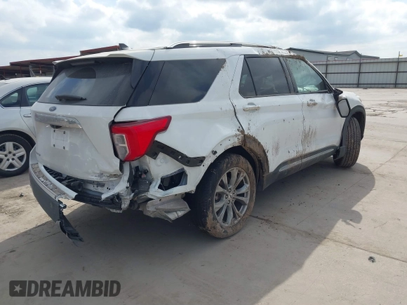 2022 Ford Explorer Limited with VIN 1FMSK7FH3NGA62124, listed as a IAAI auction lot 41534045 with 56,297 mi miles. Bid and sale history available at carsss.com. Image 4.