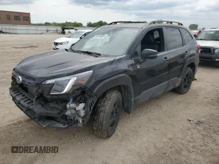 2022 Subaru Forester Wilderness with VIN JF2SKAMC9NH461947, listed as a Copart auction lot 56149605 with 33,920 mi miles and Salvage title. Bid and sale history available at DreamBid. Image 1.