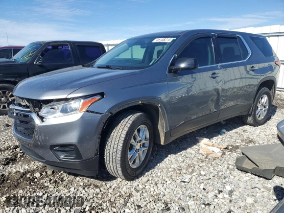 2020 Chevrolet Traverse LS with VIN 1GNERFKW2LJ171192, listed as a Copart auction lot 45158215 with 88,452 mi miles and Salvage Title. Bid and sale history available at carsss.com. Image 1.