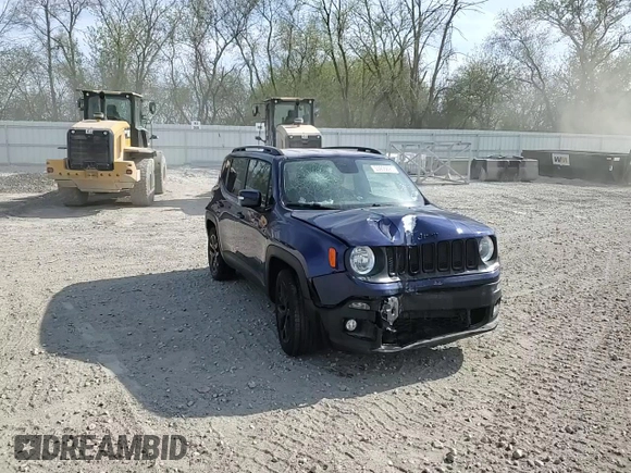 2018 Jeep Renegade Latitude with VIN ZACCJABB8JPH96958, listed as a Copart auction lot 55936825 with 72,678 mi miles and Non repairable. Bid and sale history available at DreamBid. Image 13.