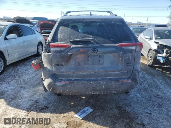 2021 Toyota RAV4 XLE Premium with VIN 2T3A1RFV2MW228513, listed as a Copart auction lot 46177175 with 79,216 mi miles and Salvage title. Bid and sale history available at DreamBid. Image 6.