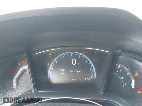 2019 Honda Civic LX with VIN 19XFC2F66KE026931, listed as a IAAI auction lot 41885137 with 55,057 mi miles and . Bid and sale history available at DreamBid. Image 7.