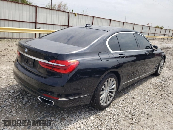 2016 BMW 7 Series 740i with VIN WBA7E2C57GG714631, listed as a Copart auction lot 67532853 with 83,230 mi miles. Bid and sale history available at carsss.com. Image 3.