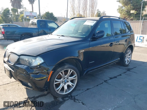 2010 BMW X3 xDrive30i with VIN WBXPC9C41AWJ39788, listed as a IAAI auction lot 41014468 with 181,636 mi miles. Bid and sale history available at carsss.com. Image 2.