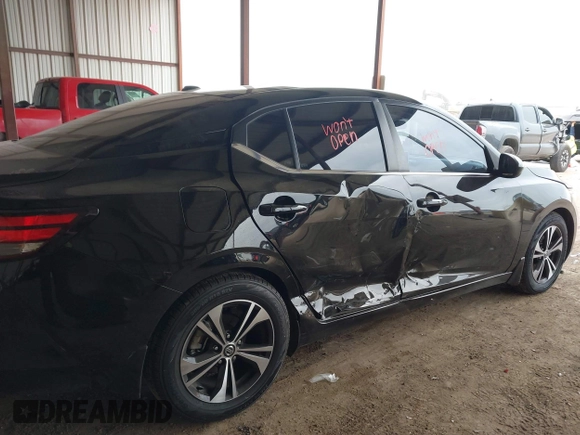 2021 Nissan Sentra SV with VIN 3N1AB8CVXMY312622, listed as a IAAI auction lot 41632163 with 19,616 mi miles and . Bid and sale history available at DreamBid. Image 6.
