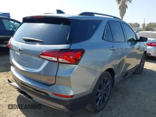2023 Chevrolet Equinox RS with VIN 3GNAXMEG9PS187746, listed as a IAAI auction lot 42349989 with 22,264 mi miles and . Bid and sale history available at DreamBid. Image 4.