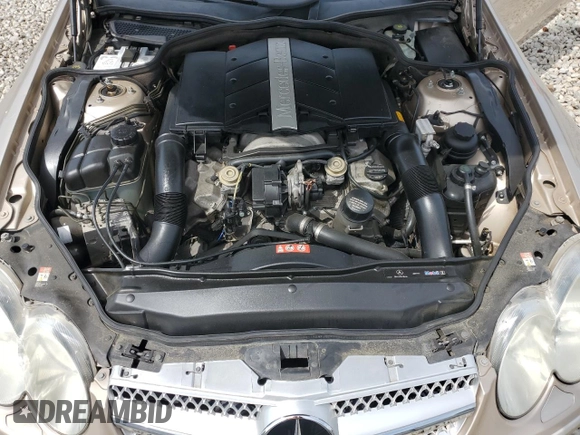 2005 Mercedes-Benz SL 500 with VIN WDBSK75F25F102914, listed as a Copart auction lot 54002705 with 117,692 mi miles and Clean Title. Bid and sale history available at DreamBid. Image 11.
