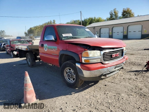 2002 GMC Sierra 1500 with VIN 1GDGC24U52Z252576, listed as a Copart auction lot 75233354 with Not Provided miles and Salvage Title. Bid and sale history available at DreamBid. Image 4.
