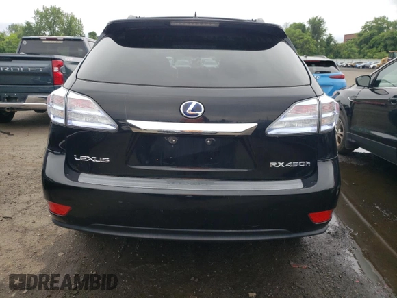 2010 Lexus RX 450h with VIN JTJBC1BA5A2402093, listed as a Copart auction lot 60424605 with 190,543 mi miles and Clean title. Bid and sale history available at DreamBid. Image 6.