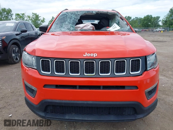 2017 Jeep Compass Sport z VIN 3C4NJDABXHT624087, wystawiony jako IAAI lot #42592951 z przebiegiem Nie podano mil oraz . Historia ofert i sprzedaży dostępna na DreamBid. Obrazek 13.