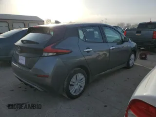 2025 Nissan LEAF S with VIN 1N4AZ1BV0SC563095, listed as a Copart auction lot 45959975 with 669 mi miles and Salvage Title. Bid and sale history available at carsss.com. Image 3.