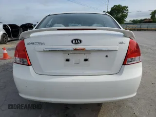 2008 Kia Spectra EX with VIN KNAFE122885580609, listed as a Copart auction lot 54198115 with Not Provided miles and Salvage Title. Bid and sale history available at DreamBid. Image 6.