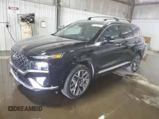 2023 Hyundai Santa Fe Calligraphy with VIN 5NMS5DAL0PH507386, listed as a Copart auction lot 57644855 with 21,475 mi miles and Salvage title. Bid and sale history available at DreamBid. Image 1.