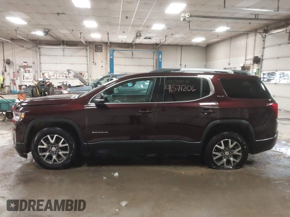 2021 GMC Acadia SLE with VIN 1GKKNRLS9MZ113401, listed as a IAAI auction lot 41571206 with 64,978 mi miles. Bid and sale history available at carsss.com. Image 14.