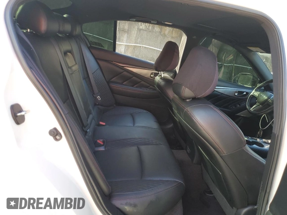 2020 Infiniti Q50 Red Sport 400 with VIN JN1FV7AR5LM660861, listed as a Copart auction lot 46030555 with 36,249 mi miles and Non Repairable. Bid and sale history available at carsss.com. Image 10.