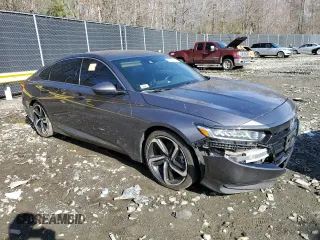 2019 Honda Accord Sport with VIN 1HGCV1F31KA103223, listed as a Copart auction lot 48048075 with 77,518 mi miles and Salvage Title. Bid and sale history available at DreamBid. Image 4.