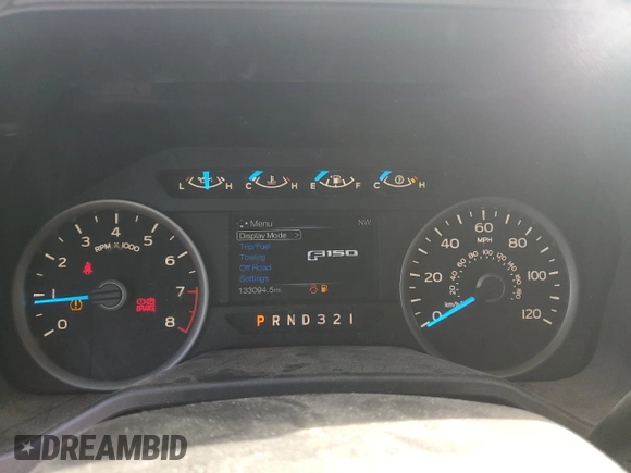 2015 Ford F-150 XL with VIN 1FTEX1C88FKF20419, listed as a Copart auction lot 51571705 with 133,094 mi miles and Salvage Title. Bid and sale history available at carsss.com. Image 9.