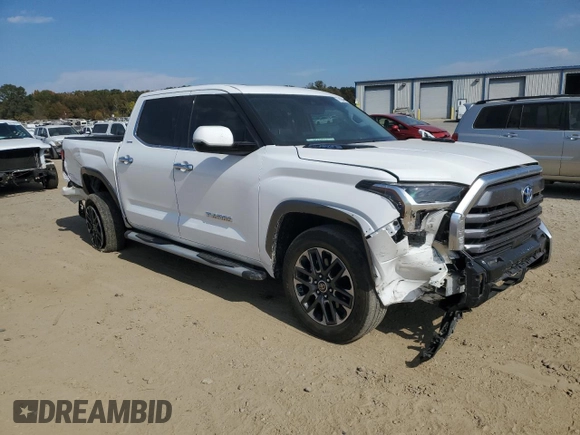 2023 Toyota Tundra Limited Hybrid with VIN 5TFJC5DBXPX022822, listed as a Copart auction lot 77610044 with 32,908 mi miles and Salvage title. Bid and sale history available at DreamBid. Image 4.