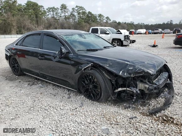2014 Audi A8 L 3.0T with VIN WAURGAFD2EN002567, listed as a Copart auction lot 48188395 with 159,477 mi miles and Salvage Title. Bid and sale history available at carsss.com. Image 4.