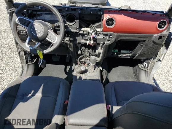 2022 Jeep Wrangler Unlimited Rubicon with VIN 1C4HJXFG6NW125232, listed as a Copart auction lot 55018594 with Not provided miles and Salvage title. Bid and sale history available at DreamBid. Image 8.