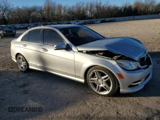 2011 Mercedes-Benz C 350 Sport with VIN WDDGF5GB2BR141092, listed as a Copart auction lot 84514624 with 139,550 mi miles and Salvage title. Bid and sale history available at DreamBid. Image 4.