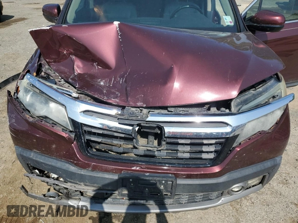 2017 Honda Ridgeline RTL-E with VIN 5FPYK3F74HB030612, listed as a Copart auction lot 50840125 with 218,068 mi miles and Salvage title. Bid and sale history available at DreamBid. Image 13.