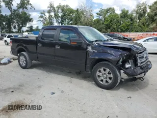 2013 Ford F-150 XL with VIN 1FTFW1EF1DFB70494, listed as a Copart auction lot 61549945 with 124,216 mi miles and Salvage title. Bid and sale history available at DreamBid. Image 4.