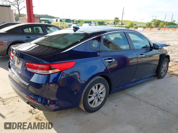 2018 Kia Optima S with VIN 5XXGT4L30JG224310, listed as a IAAI auction lot 42704812 with 58,611 mi miles and . Bid and sale history available at DreamBid. Image 4.