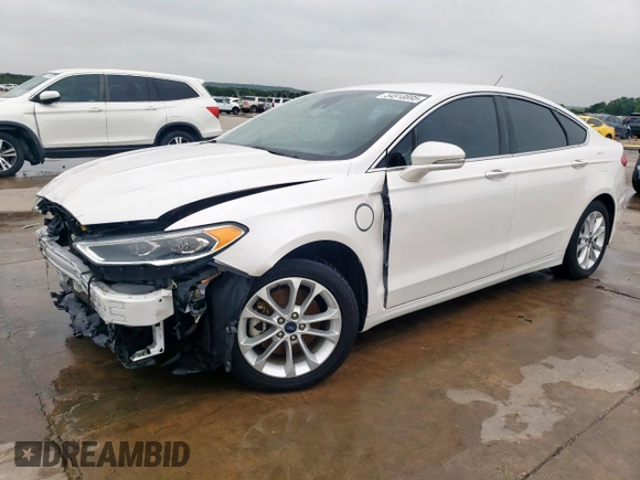 2019 Ford Fusion Titanium with VIN 3FA6P0SU7KR208701, listed as a Copart auction lot 54910895 with 114,991 mi miles and Salvage title. Bid and sale history available at DreamBid. Image 1.