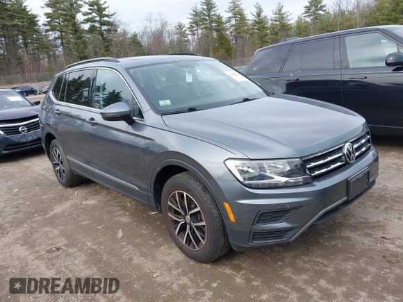 2021 Volkswagen Tiguan SE with VIN 3VV2B7AX6MM054611, listed as a IAAI auction lot 41978323 with 23,029 mi miles and . Bid and sale history available at DreamBid. Image 1.