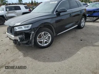 2018 Audi Q5 Premium Plus with VIN WA1BNBFY7J2136421, listed as a Copart auction lot 44812305 with 52,918 mi miles and Salvage title. Bid and sale history available at DreamBid. Image 1.