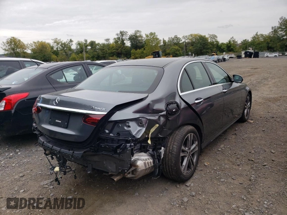 2021 Mercedes-Benz E 350 with VIN W1KZF8EB2MA926131, listed as a Copart auction lot 61030212 with 4,510 mi miles and . Bid and sale history available at DreamBid. Image 4.